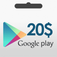 گیفت کارت گوگل پلی 20 دلاری – Google Play