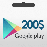 گیفت کارت گوگل پلی 200 دلاری – Google Play