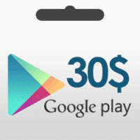 گیفت کارت گوگل پلی 30 دلاری – Google Play